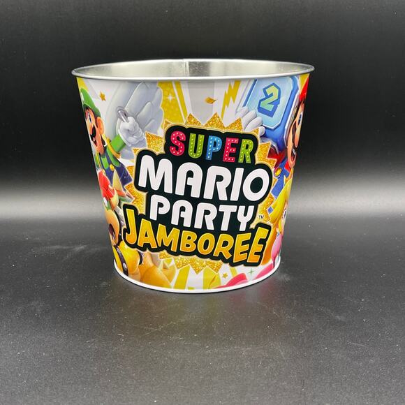 Super Mario Party Jamboree Tin Popcorn Bucket - Picture 1 of 10